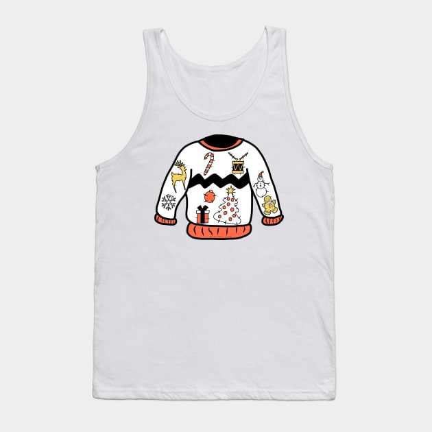 Really Ugly Christmas Sweater Tank Top by faiiryliite